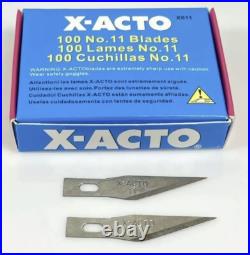 10 Packs Of 100-1000 X-Acto Blades11Precision Point Xacto X-611 For Hobby Knife