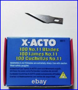 10 Packs Of 100-1000 X-Acto Blades11Precision Point Xacto X-611 For Hobby Knife