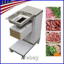 110V Meat Cutting Machine, Meat Cutter Slicer 500KG Output with one Set Blade 3mm