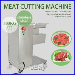 110V Meat Slicer 500Kg Output Meat Cutting Machine Meat Cutter 1 Set of Blade