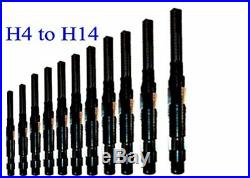 11-PC Adjustable Hand Reamer Set A-K (H4-H14) Range 15/32 to 1-1/2 6 Blades