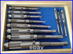 11pcs/set Adjustable Hand Reamers A-K, H4-H14, 15/32 to 1-1/2, HSS 6 blades #515