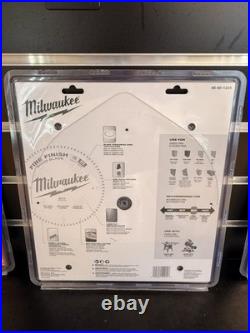 12 Set of 3- Milwaukee (48-40-1224) 80T Fine Finish Wood Saw Blades- New Sealed