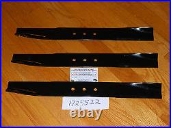1725522 Bolens 54'' Largeframe Mowing deck Blade set of 3 172-5522 1722883 NEW