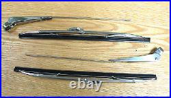 1957 CHEVY WINDSHIELD WIPER ARMS & BLADES Correct Reproduction set of 4