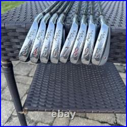 2005 Ben Hogan Apex FTX 3-E Apex 4 Stiff Steel Iron Set New Grips