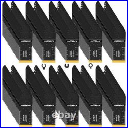 200 PCS Oscillating Tool Blades, Titanium and High Carbon Steel Saw Blades for W