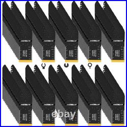 200 PCS Oscillating Tool Blades, Titanium and High Carbon Steel Saw Blades for W