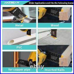 200 PCS Oscillating Tool Blades, Titanium and High Carbon Steel Saw Blades for W