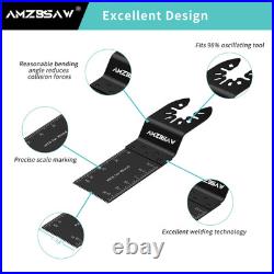 200 PCS Oscillating Tool Blades, Titanium and High Carbon Steel Saw Blades for W