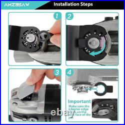 200 PCS Oscillating Tool Blades, Titanium and High Carbon Steel Saw Blades for W