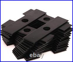 200pk 8 Stick Edger Blade Set, Black Coated 8 x 2 for Lawn Edging