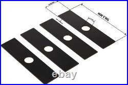 200pk 8 Stick Edger Blade Set, Black Coated 8 x 2 for Lawn Edging
