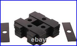 200pk 8 Stick Edger Blade Set, Black Coated 8 x 2 for Lawn Edging