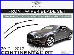 2012-2017 Bentley CONTINENTAL GT GENUINE FACTORY OEM WIPER BLADE (SET)