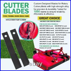 2 Blades Set for Bush Hog 7555 Rotary Cutter Blades 24 x 3/4 Lawn Mower Blades