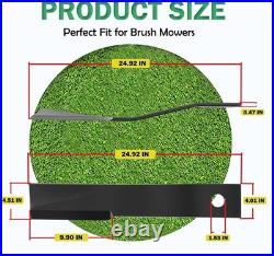 2 Blades Set for Bush Hog 7555 Rotary Cutter Blades 24 x 3/4 Lawn Mower Blades