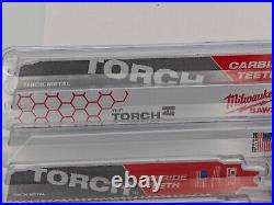 30 PACK = 540 Milwaukee Reciprocating Saw Blade Bimetal Cutting 18 PIECE Sawzall
