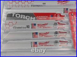 30 PACK = 540 Milwaukee Reciprocating Saw Blade Bimetal Cutting 18 PIECE Sawzall