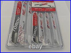 30 PACK = 540 Milwaukee Reciprocating Saw Blade Bimetal Cutting 18 PIECE Sawzall