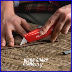 36 Pack Retractable Utility Knives Set Heavy Duty Aluminum & Extra Blades