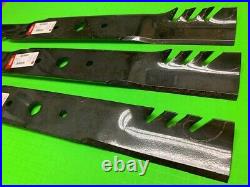 3 Gator blades for Frontier GM1072R grooming finish mower replaces #5WP1008199KT