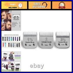 3 Pack Detachable Ceramic Blades Set for Clippers, Cut Length 5/32 to 3/8