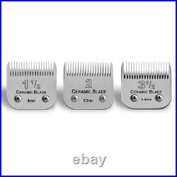 3 Pack Detachable Ceramic Blades Set for Clippers, Cut Length 5/32 to 3/8