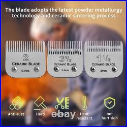 3 Pack Detachable Ceramic Blades Set for Clippers, Cut Length 5/32 to 3/8