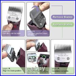 3 Pack Detachable Ceramic Blades Set for Clippers, Cut Length 5/32 to 3/8