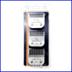 3 Pack Detachable Ceramic Blades Set for Clippers, Cut Length 5/32 to 3/8
