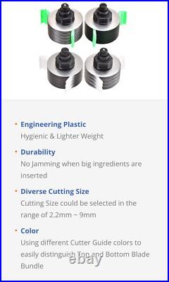 3mm Blades (4 Pieces) Set for Shin Young Scallion Shredder (SY-1504)