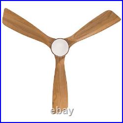48 Inch 6 Speed Settings Wood Walnut Blades Matte Metal Shell Fan Pendant Light