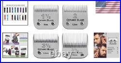 4-Pack Replacement Blades for Andis & Oster Clippers