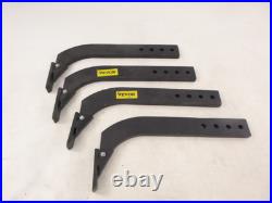 4 Pack Vevor 18 Heavy Duty 4-Hole Box Blade Scarifier Shank withTapered Teeth