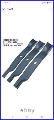 (4) Sets of John Deere Original Equipment 3 Blades #TCU15881 (12) Blades total