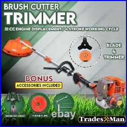 4 Stroke 31CC Brushcutter Line Trimmer Whipper Snipper Cordless Garden Tool