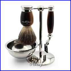 4pc Imitation Horn Shaving Set for Mach3 Blades Light Horn