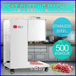 500kg Meat Cutter Slicer 110V Meat Cutting Machine with 2.5-50mm One-Sets Blade