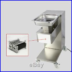 500kg Meat Cutter Slicer 110V Meat Cutting Machine with 2.5-50mm Two Sets Blade