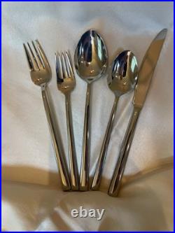 50pc New Cambridge Oona Stainless 18/10 Crate And Barrel Silverware Flatware