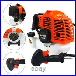 52cc 2-Cycle Gas Straight Shaft String Trimmer Backpack Brush Cutter Weed Eater