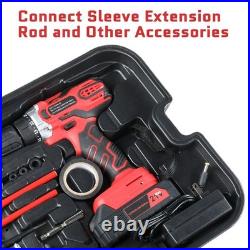 599PCS Mechanics Tool Set Rolling Tool Box with 21V Cordless Drill Repair Kit