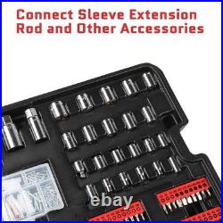 599PCS Mechanics Tool Set Rolling Tool Box with 21V Cordless Drill Repair Kit