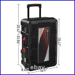 599PCS Mechanics Tool Set Rolling Tool Box with 21V Cordless Drill Repair Kit