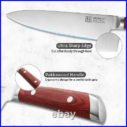 5PCS Kitchen Knife Set German Stainless Steel Chef Cooking Knife Sharp Blade