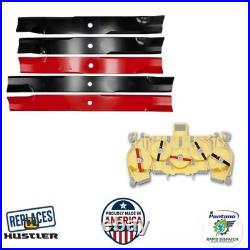 5-Blade Low Lift Set fits Hustler Super 104 Main & Wing Decks 600901 795633