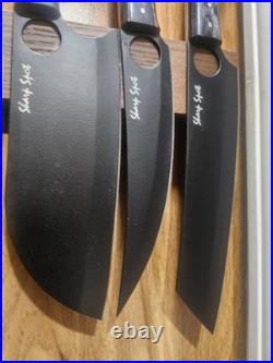 5 Pieces Handmade Forged Carbon Steel Blade Kitchen Knives Set