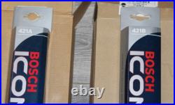 5 SETS Bosch ICON 421A & 421B Wiper Blade Set New & Sealed (1O TOTAL WIPERS)