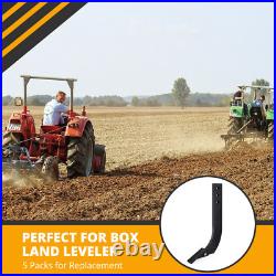 5pcs/set 16'' Box Blade Shank Scarifier Shanks Teeth 3 Holes Box Scraper Shank